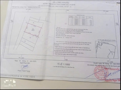 Bán đất tại Long Phước, Bà Rịa, Bà Rịa Vũng Tàu, giá ưu đãi 5.35 tỷ diện tích 916.8 m2 1