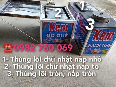 Cung cấp thùng kinh doanh kem ốc quế, kem ly, kem hộp, kem cân, thùng di động rất tiện lợi 0