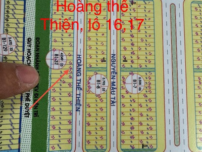 Đất lô cặp  Cầu Hòa Xuân,B1.37 lô 16,17 đường Hoàng Thế Thiện,giá 10,6 tỷ 0