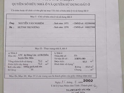 Chính chủ bán gấp nhà bà điểm hóc môn giá chỉ 4.1 tỷ 4