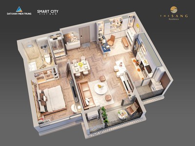 Suất ngoại giao từ 1tỷ5 sở hữu căn 77,4m The Sang Residence, Đà Nẵng, sổ vĩnh viễn từng căn 5