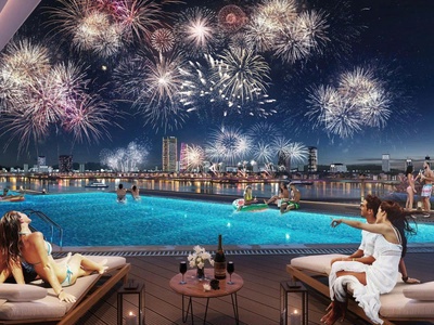 Bán căn 1PN Sun Cosmo - DT48,6m2 - Giá chỉ 2ty95 - Tháng 6 nhận nhà 5