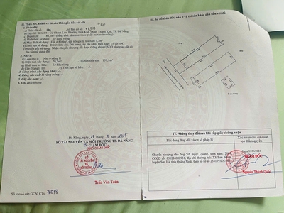 Chính chủ bán nhà kiệt ô tô 123 Cù Chính Lan, ngay sát chợ Thanh Khê 12