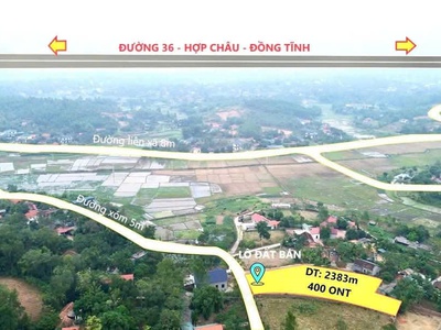 Cơ hội đầu tư - bán lô đất đẹp tại đồng tĩnh, tam dương, vĩnh phúc  diện tích: 2.383m   diện tích 1