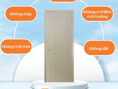 Cửa nhựa giả gỗ Composite sang trọng 1