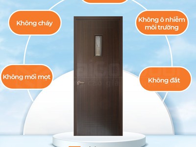 Cửa nhựa giả gỗ Composite sang trọng 2