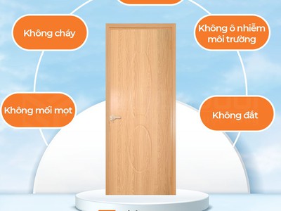Cửa nhựa giả gỗ Composite sang trọng 3