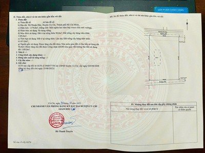 Bán đất 1/ đường 531 - 1279m2 - 30x43 - 90m2 thổ cư - xã nhuận đức - củ chi 3