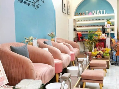 Sang tiệm nails   gội đầu cực đẹp tại 418 huỳnh văn bánh 2