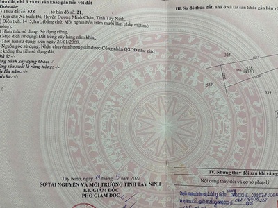 Đất đẹp - đầu tư sinh lời - vị trí tại : phước bình 1 - xã suối đá - dương minh châu - tây ninh 2