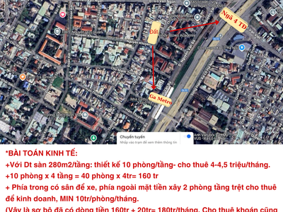 Dòng tiền 7/th, dt 389m2, đ.thống nhất,trường thọ, thủ đức: ngang 14m, 5 tầng, 19 tỷ 2
