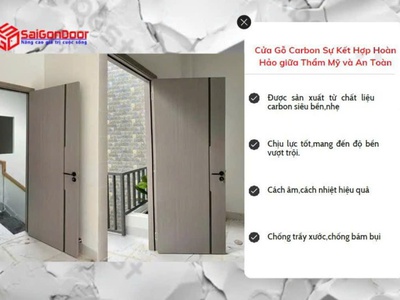 Cửa Gỗ Carbon Sự Kết Hợp Hoàn Hảo giữa Thẩm Mỹ và An Toàn 0