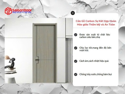 Cửa Gỗ Carbon Sự Kết Hợp Hoàn Hảo giữa Thẩm Mỹ và An Toàn 1