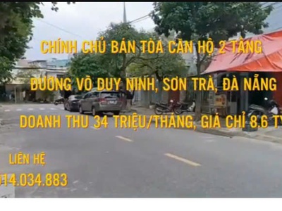 Cần bán tòa căn hộ 2 tầng đường võ duy ninh - sơn trà - đà nẵng 0