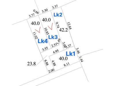 2 lô thổ cư 40m2 đức thượng hoài đức hà nội giá 7xtr/m 0