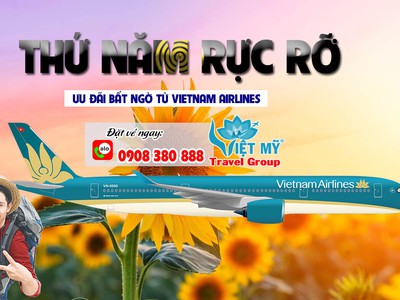 Vietnam Airlines mang đến chương trình ưu đãi đặc biệt mỗi thứ 5 hàng tuần 0