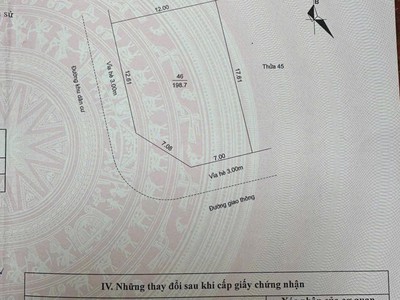 Bán đất lô góc nhà vườn KĐT Tuệ Tĩnh, TP Hải Dương 198.7m2, 2 mặt đường, vị trí đẹp 1