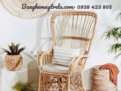 Ghế mây đơn kèm nệm 4