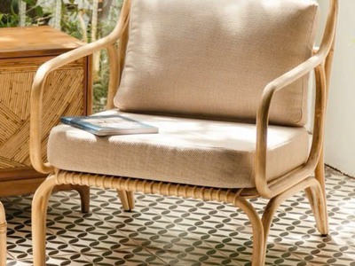 Ghế mây đơn kèm nệm 5