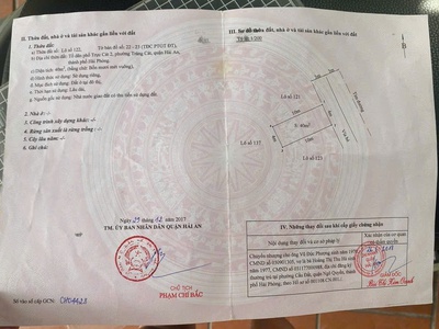 Bán đất 40m2 TĐC Sân Bay   Tràng Cát đường nhựa 6m vỉa hè mỗi bên 3m cực đẹp. 0