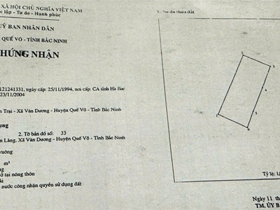 Chính chủ bán đất thổ cư lãm làng   làn 2    dt 306m2   kcn quế võ, bắc ninh 2