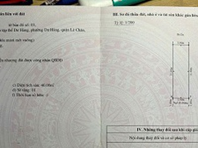 Chính chủ cần bán nhà số 5 lô 1-ngõ 85 dư hàng- lê  chân- hải phòng 0