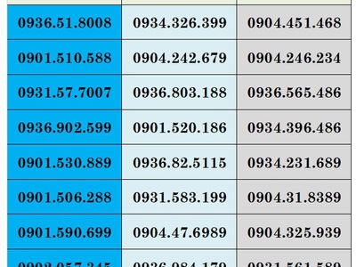 Sale lô sim trả trước mobifione - vào tên chính chủ 10