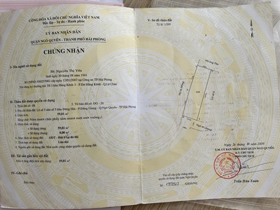 Chính chủ bán nhà 4 tầng, vị trí đẹp ngay trung tâm quận ngô quyền 4