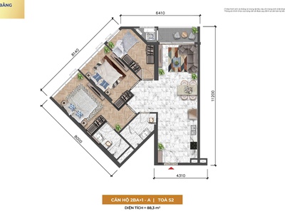 Căn hộ cao cấp Sun Symphony 3PN view biển Đà Nẵng gía chỉ 4 tỷ 7 5