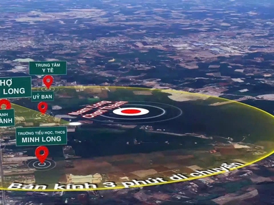 Đất Thị Xã Chơn Thành ,Phường Minh Long diện tích 500m2 thổ cư 100m2 0