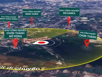 Đất Thị Xã Chơn Thành ,Phường Minh Long diện tích 500m2 thổ cư 100m2 1