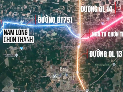 Đất Thị Xã Chơn Thành ,Phường Minh Long diện tích 500m2 thổ cư 100m2 2