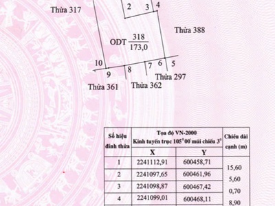 Chính chủ cần bán nhanh lô đất tại ngõ 202 đường tây thành - phố đẩu long - tân thành - ninh bình. 1