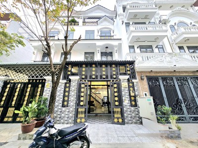 Bán biệt thự tân cổ điển 4 tầng tại KDC Anh Tuấn - Green Riverside, Nhà Bè   Giá chỉ 7,9 tỷ Giảm 1ty 3