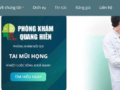 Phòng khám Quang Hiền - địa chỉ đáng tin cậy với dvụ  Hỏi bác sĩ trực tuyến 0
