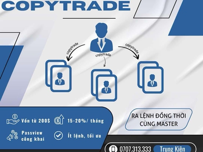 Cơ hội kiếm tiền tự động   copytrade miễn phí 0