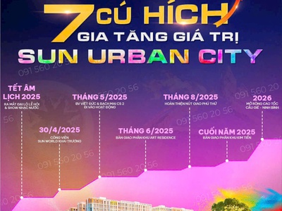 Dự án sun urban city hà nam    chính sách sản phẩm thấp tầng ,cao tầng dự án sun urban city quá 0
