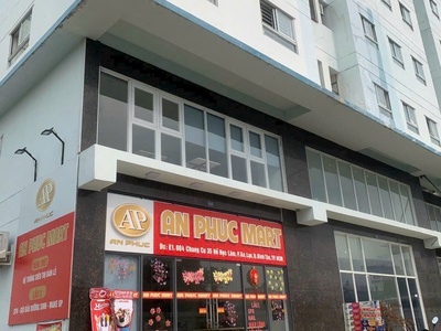 Bán căn shophouse vip lô góc, đang mở siêu thị dt 170m2, 1 trệt, 1 lầu. đ hồ ngọc lãm, chỉ 4 tỷ 3