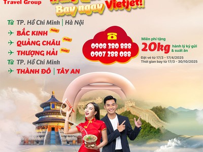 Vietjet miễn phí 20kg hành lý, suất ăn nóng cho chuyến bay Việt Nam   Trung Quốc 0