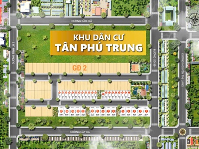 Bán đất Củ Chi   Giá 1 tỷ 9, ngay mặt tiền đường - Tại Khu Dân Cư có sổ hồng riêng từng nền. 6