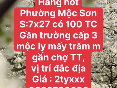 Cần ra một số mảnh đất đẹp tại mộc châu 1