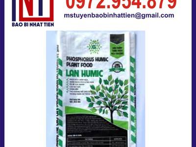 Bao bì phân bón 50kg ghép màng, bao PP đựng phân bón 50kg 0