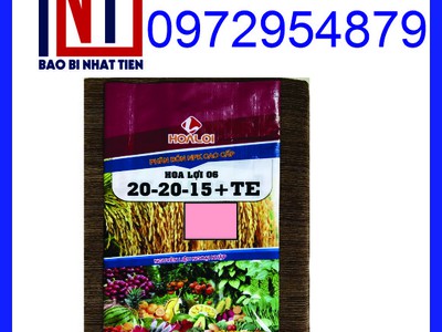 Bao bì phân bón 50kg ghép màng, bao PP đựng phân bón 50kg 7