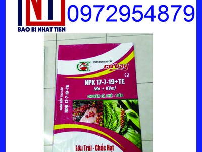 Bao bì phân bón 50kg ghép màng, bao PP đựng phân bón 50kg 11