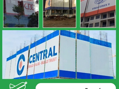 Lưới PVC chống cháy - có thể in logo 0