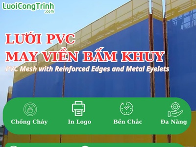 Lưới PVC chống cháy - có thể in logo 7