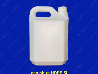 Can nhựa 5 lít được làm từ nhựa HDPE nguyên sinh, bền bỉ 0