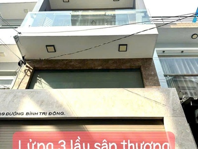 Nhà hẻm Bình Trị Đông,p Bình Trị Đông dt 44m2 3 lầu 5pn 5wc giá 5,95 tỷ 6