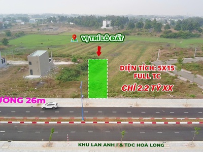 Cần bán nhanh lô đất mặt tiền đường 26m xã hòa long, tp bà rịa 2