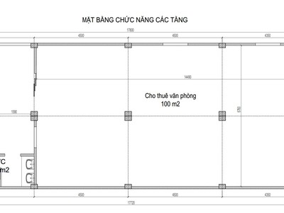 Cho thuê văn phòng gần khu vực Linh Đàm 120m2 5